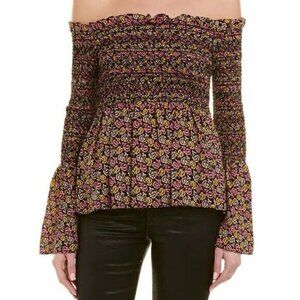 ALC Agra Smocked‎ Blouse Off Shoulder 6